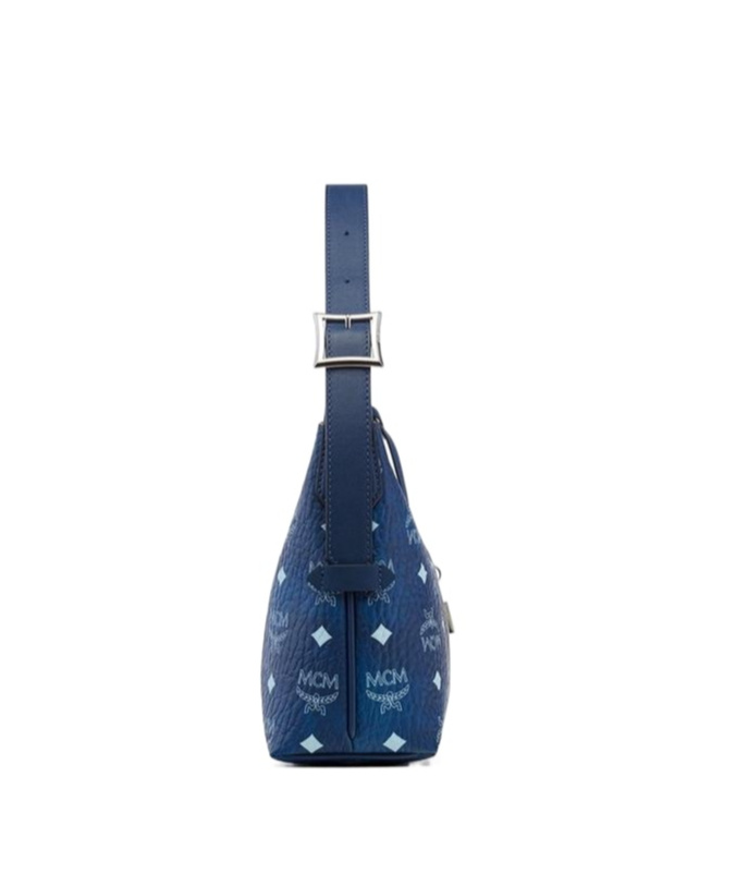 Mcm 'aren Hobo' Small Shoulder Bag In Blue