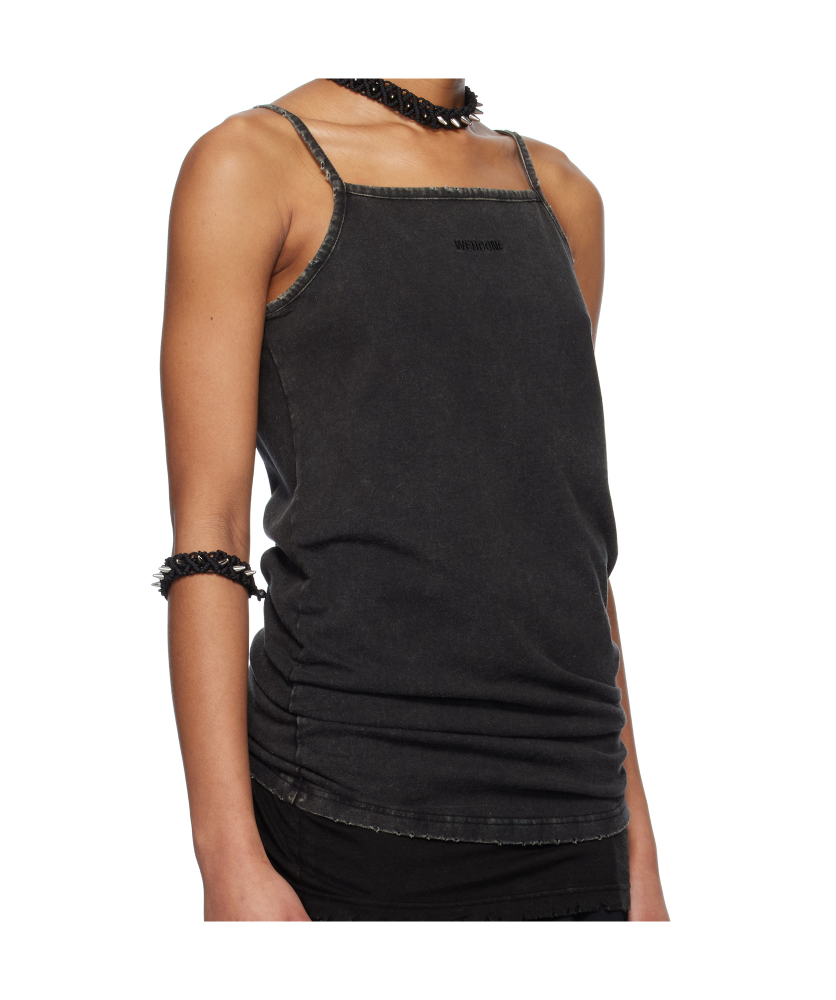 We11 Done Logo Camisole In Black