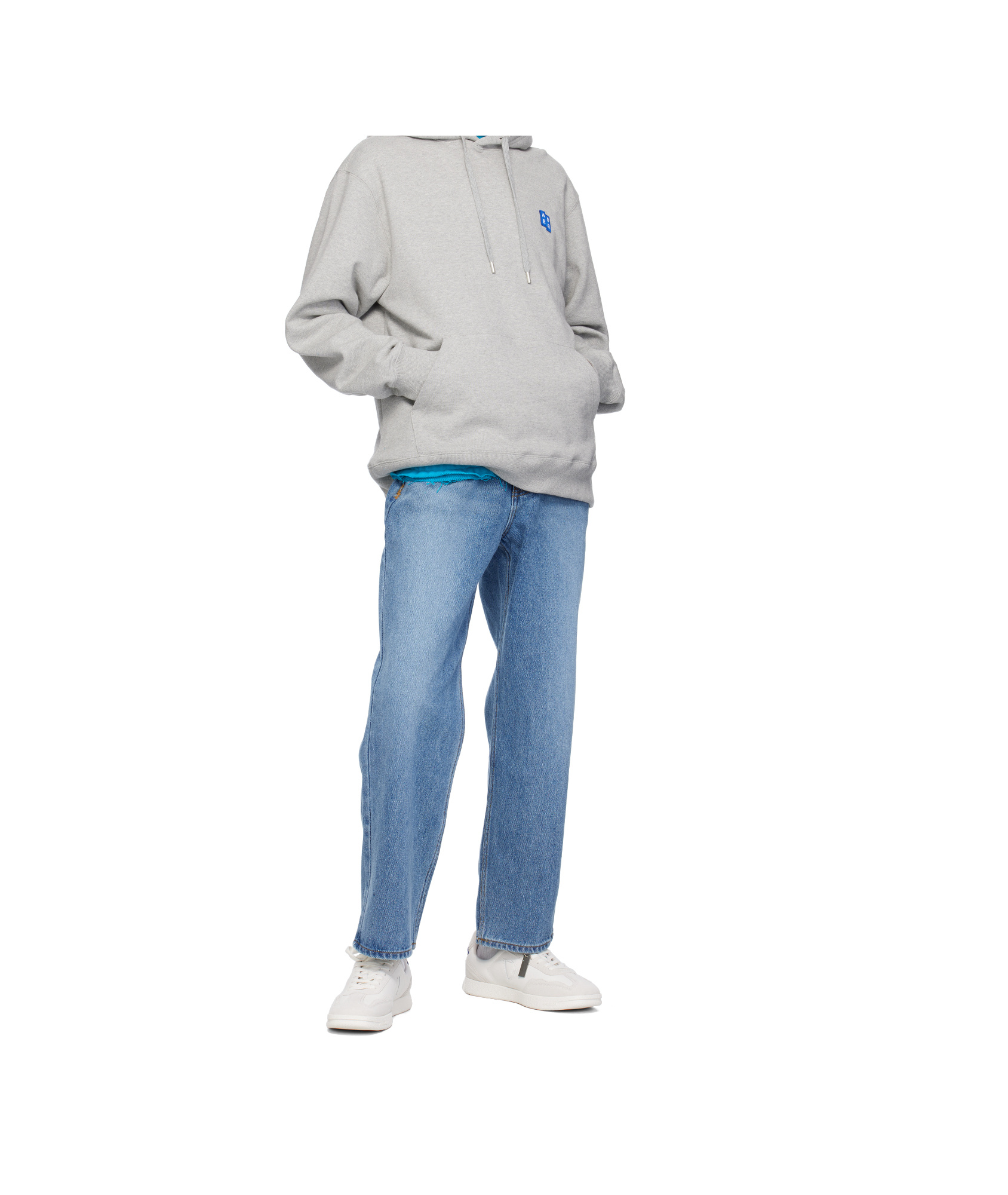 Ader Error Jeans With Belt Loops In Blue