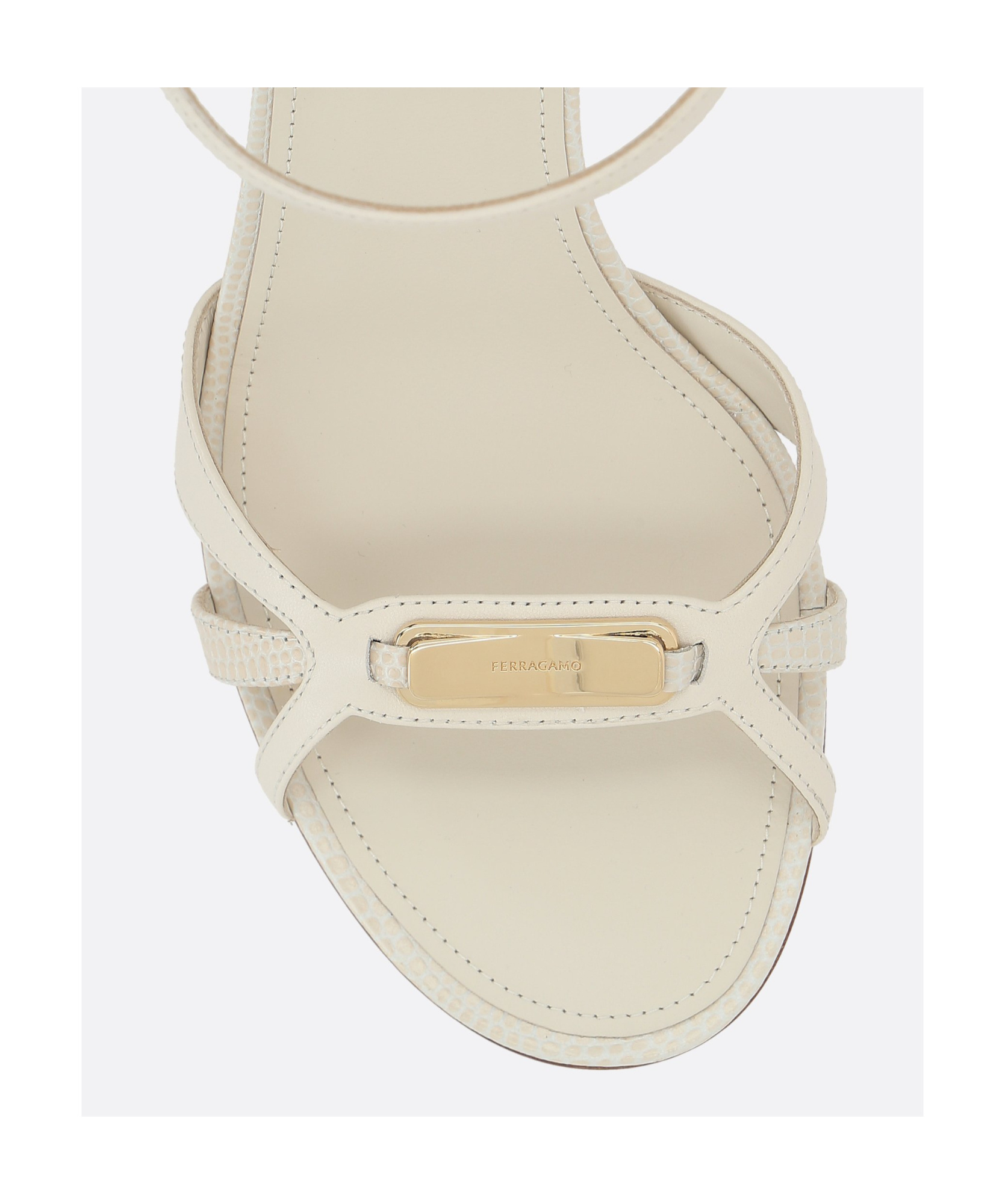 Ferragamo Dasy High-heeled Sandals In Nude
