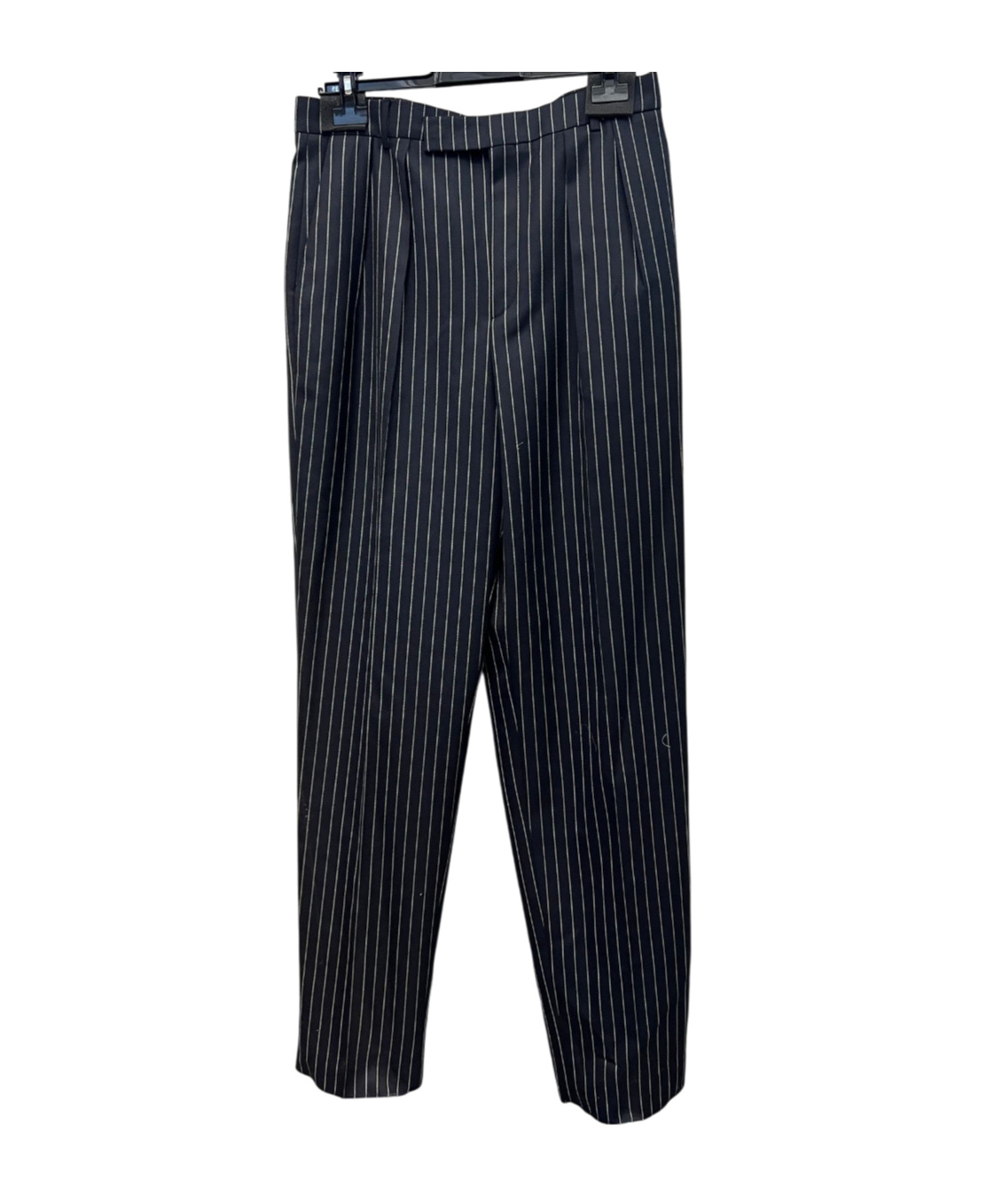 Celine Striped Casual Pants In Black