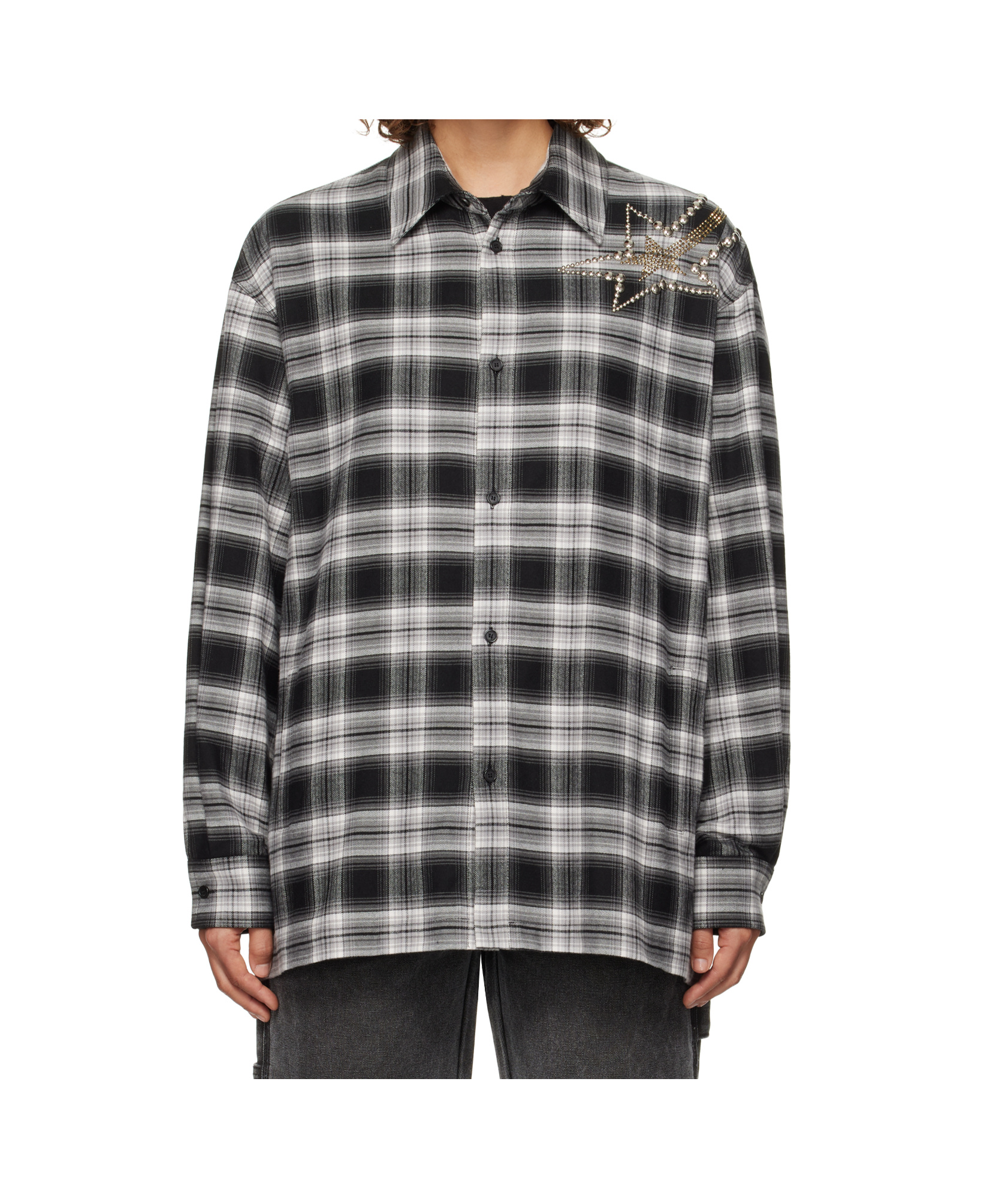 We11 Done Long-sleeved Shirt In Gray