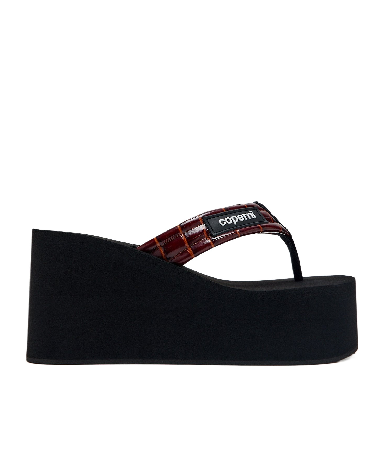 Shop Coperni Flip-flops With Wedges And Thick Soles In Black