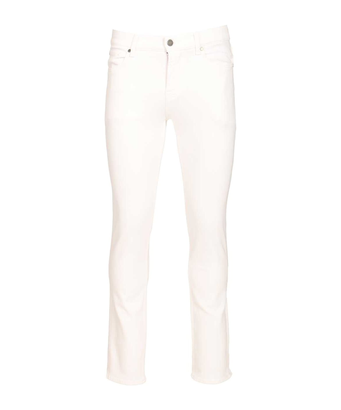 7 For All Mankind Slimmy Jeans White In White