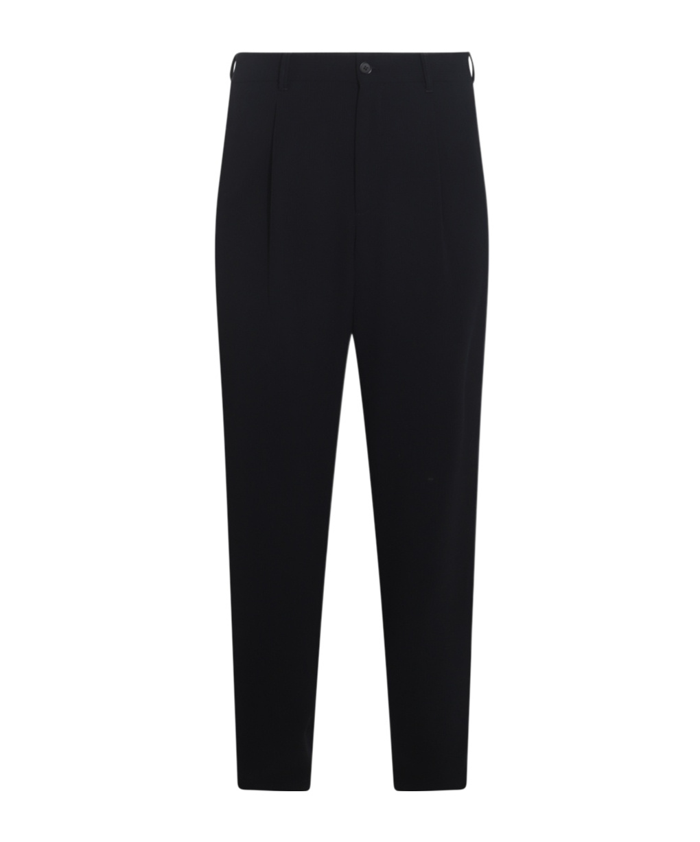 Giorgio Armani Belt-loop Casual Pants In Black