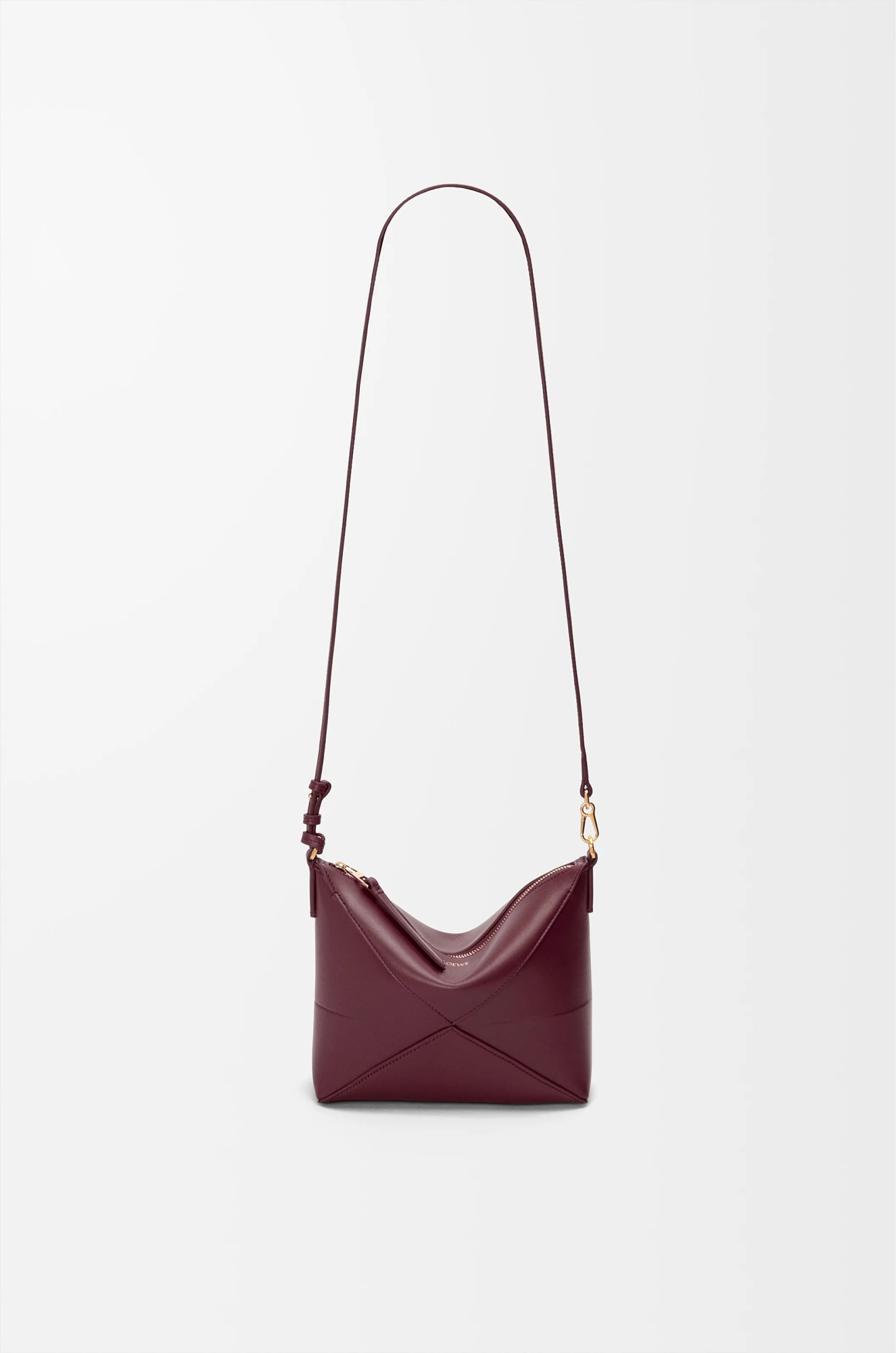 Loewe Puzzle Fold Shoulder Bag In Red