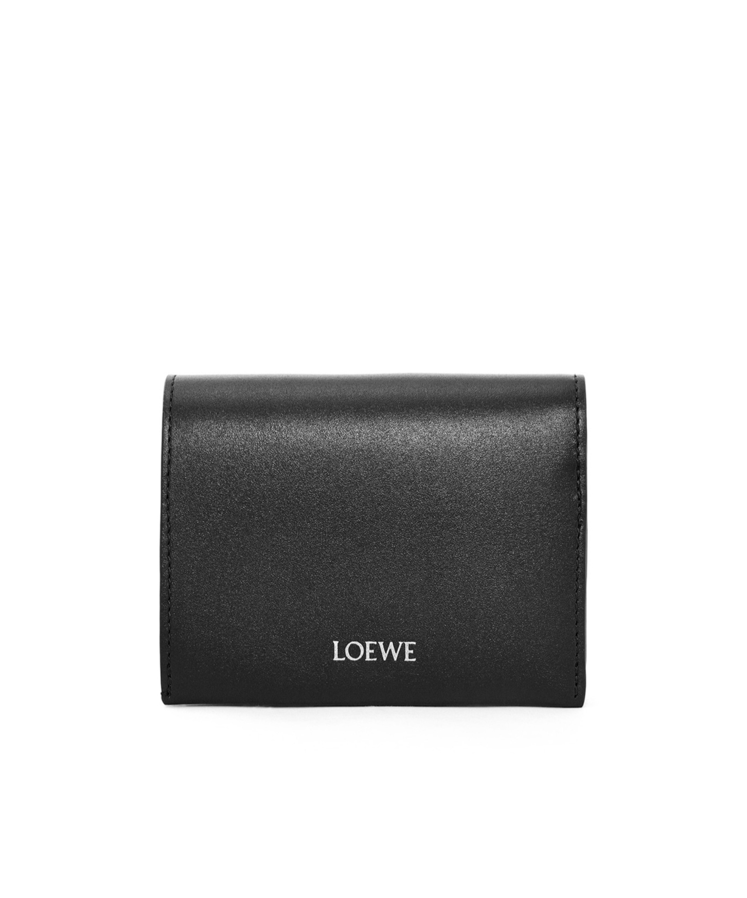 Loewe Zippered Three-fold Wallet In Black