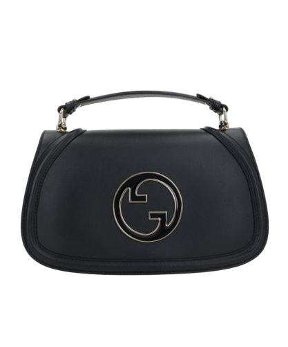Gucci Medium Blondie Leather Crossbody Bag In Black