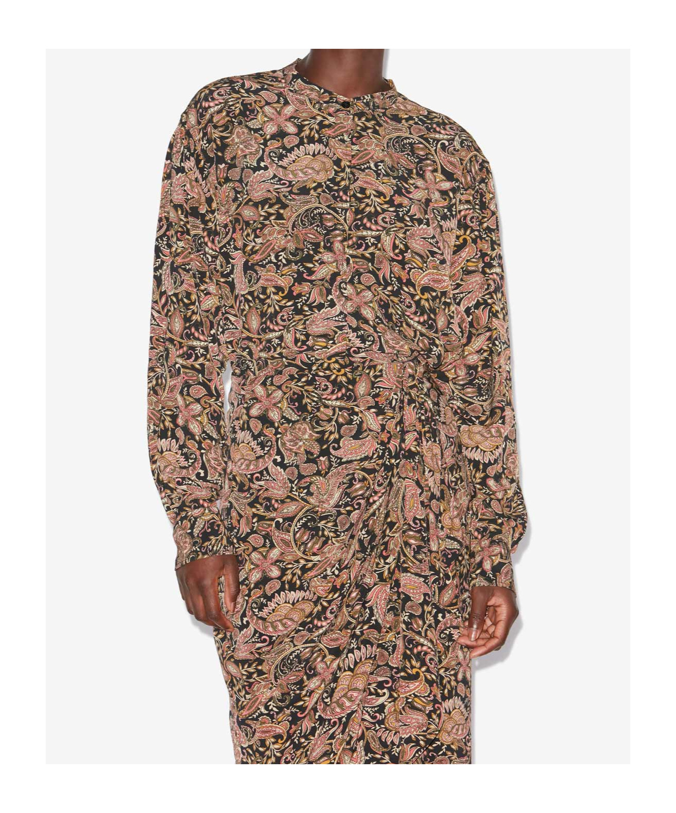 Isabel Marant Étoile Floral-print Shirt In Brown