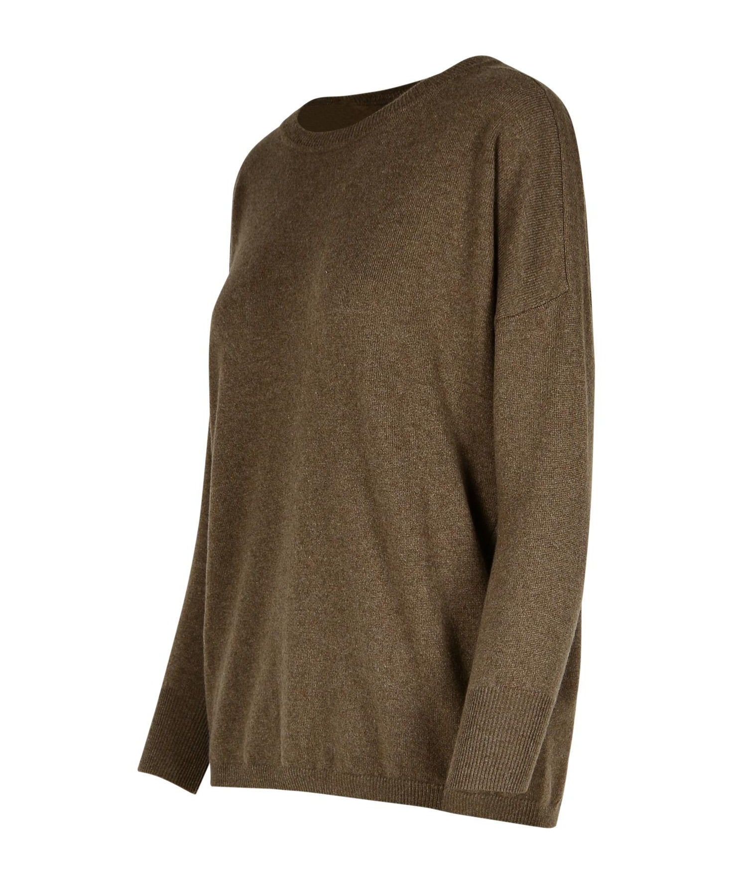 Purotatto Brown Cashmere Sweater In Green