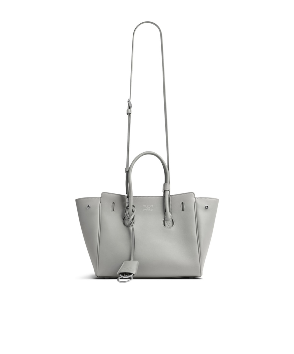 Balenciaga Hampton Mini Shoulder Bag In Gray