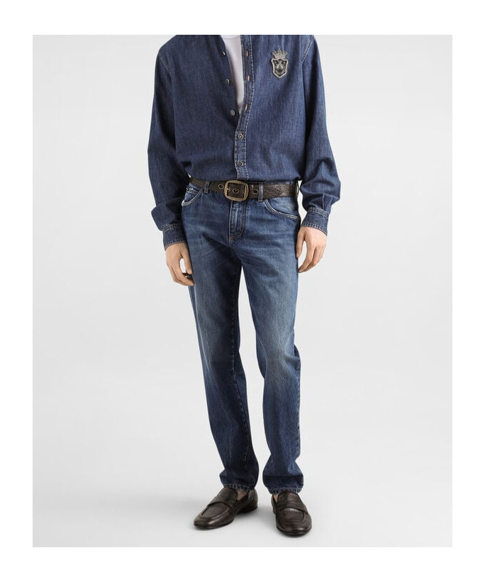 Dolce & Gabbana Regular Jeans In Blue