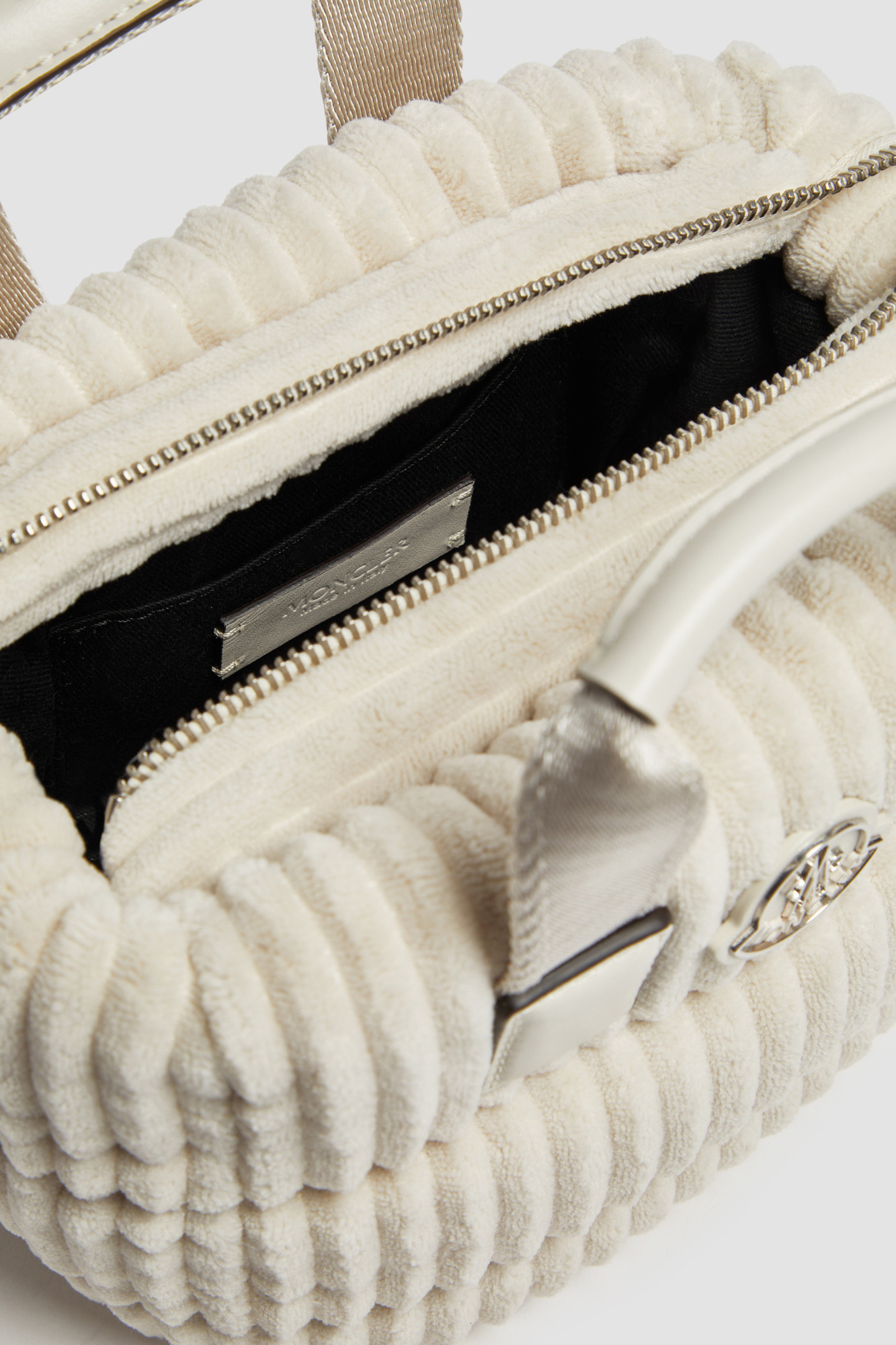 Moncler Mini Caradoc Tote Bag In Nude