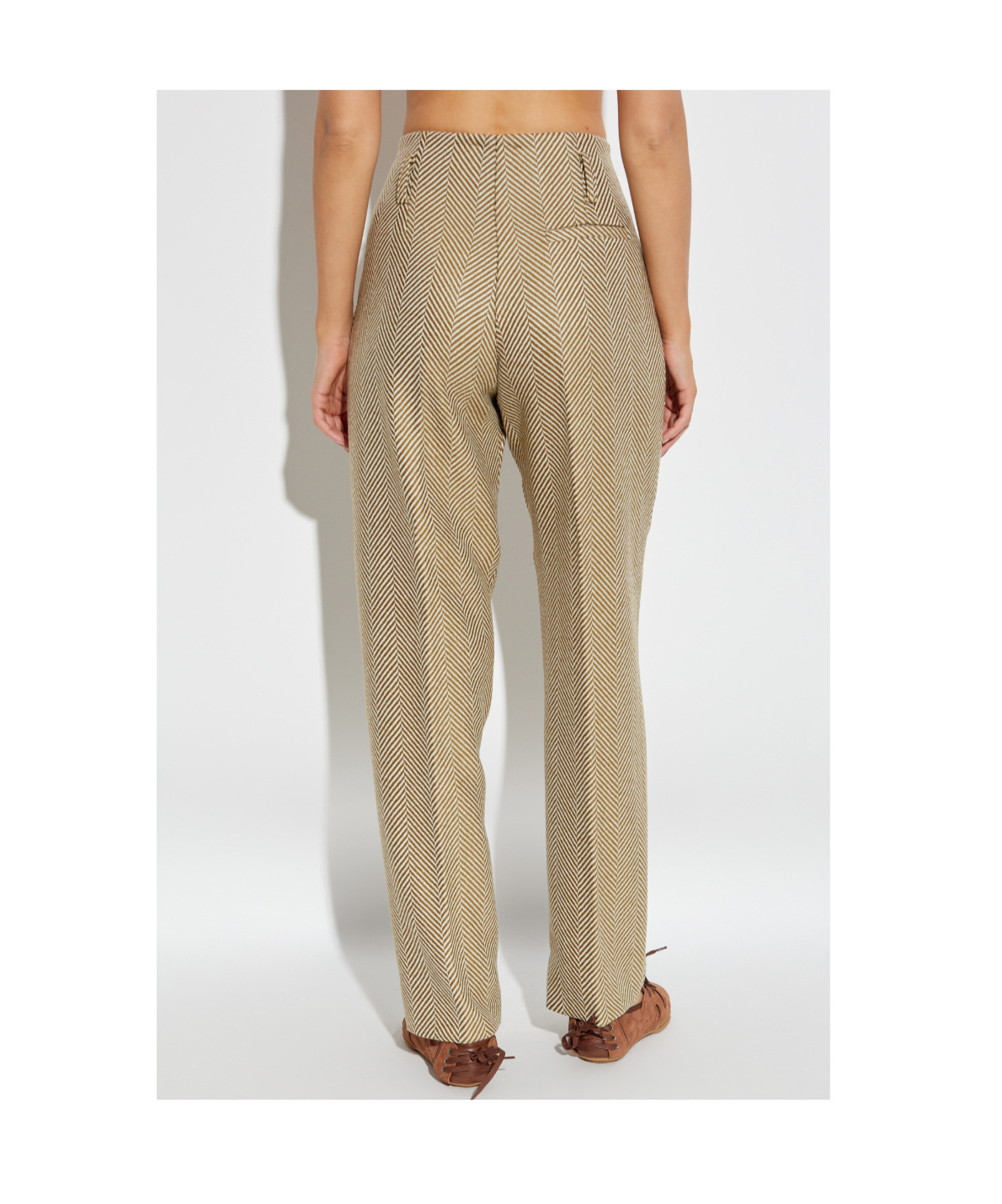 Forte Forte Belt Loop Casual Pants In Neutral