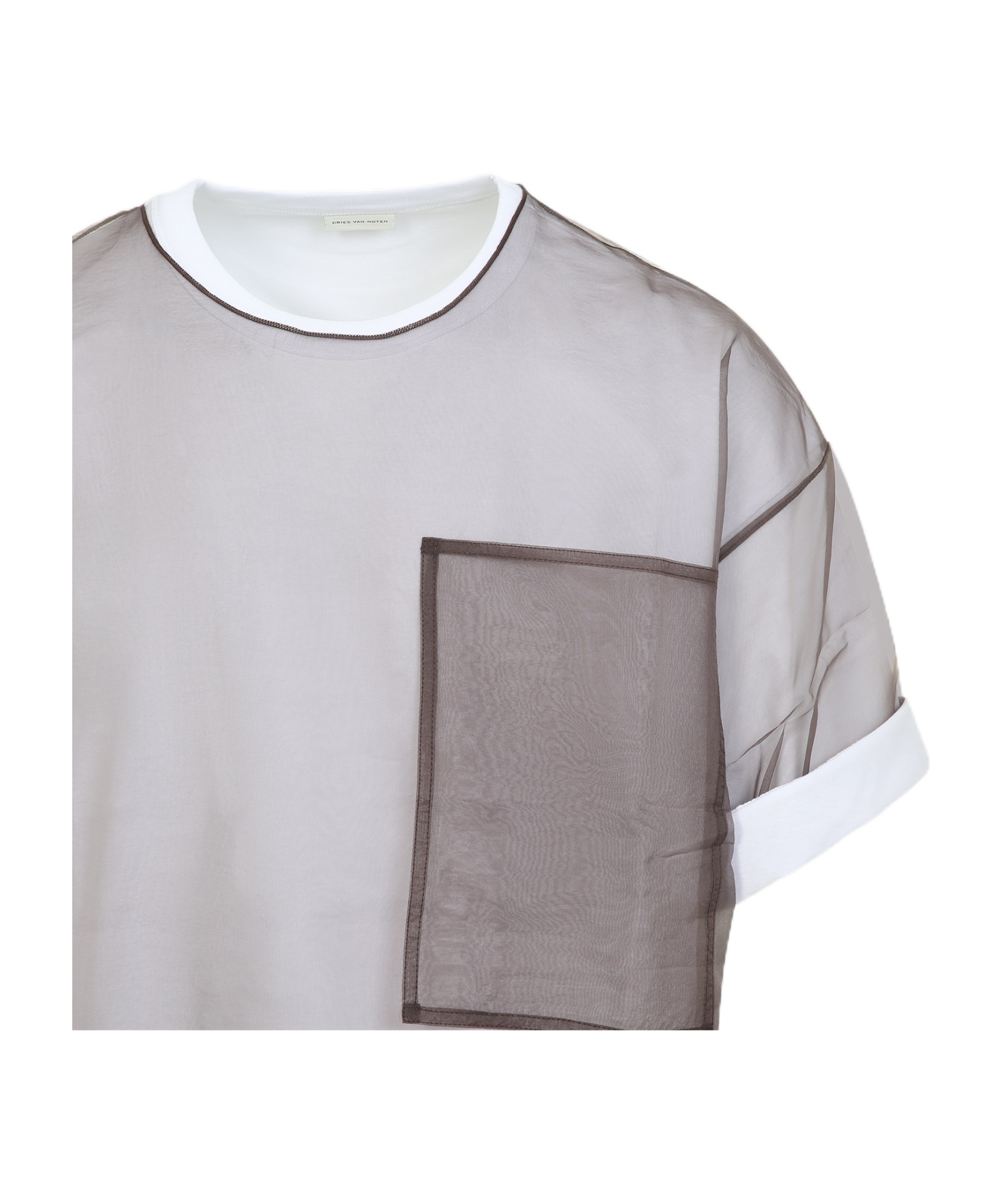 Dries Van Noten Short-sleeved T-shirt In Gray