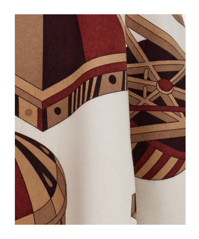 FERRAGAMO NADIR PRINTED DOUBLE-SIDED CAPE
