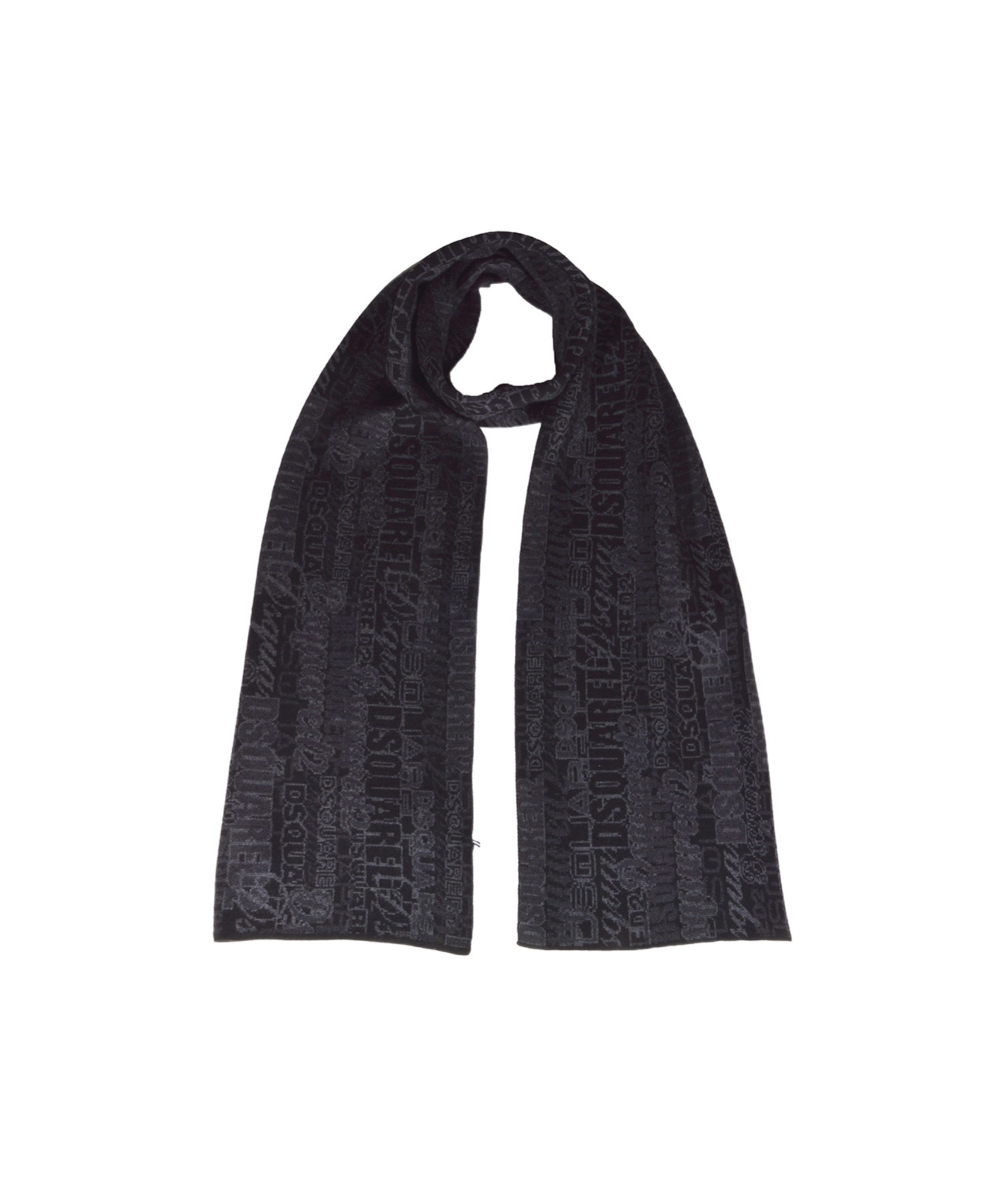 Dsquared2 Dsquared Logo Jacquard Knitted Scarf