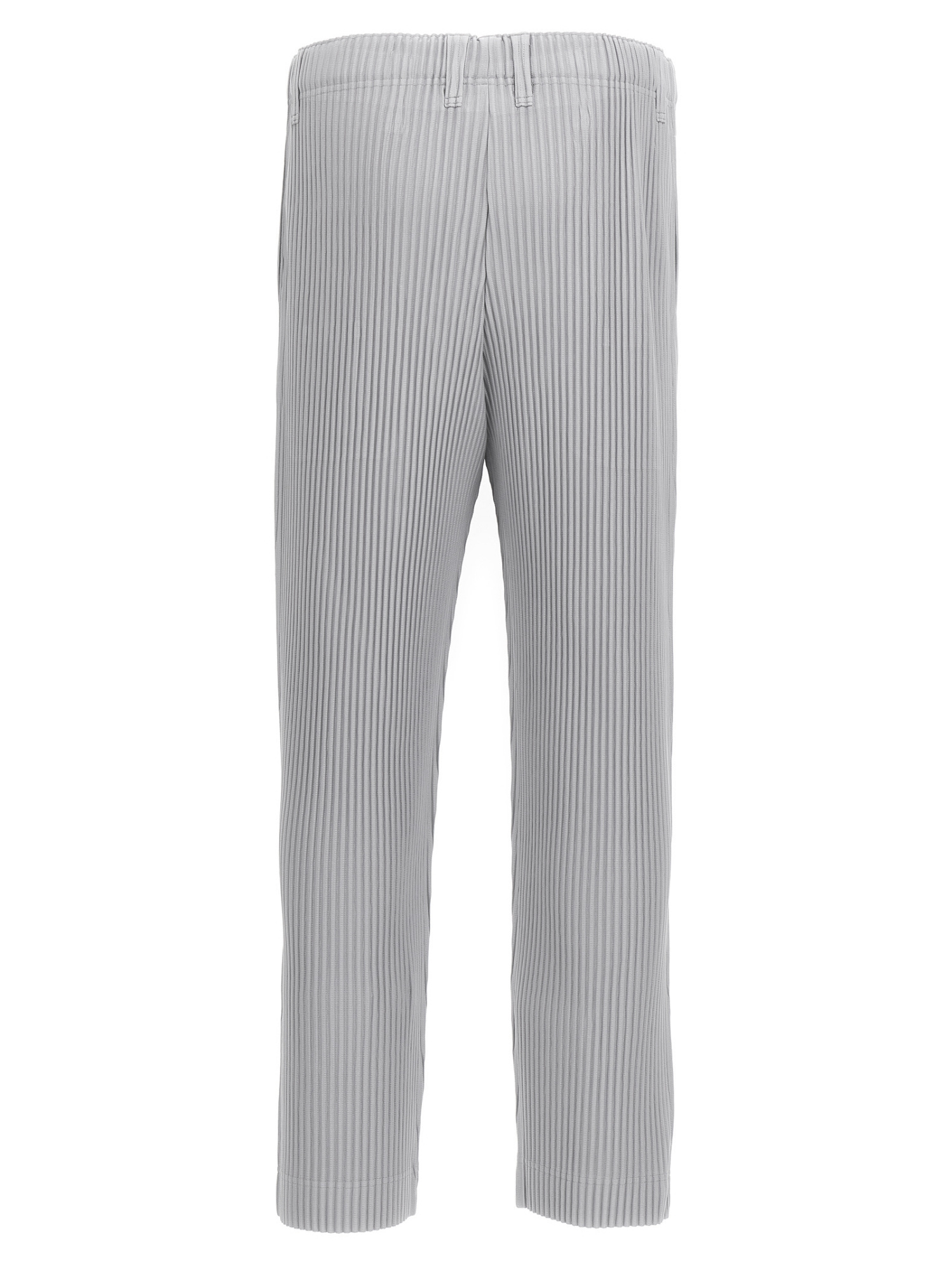 Issey Miyake Pleated Straight-leg Trousers In Gray
