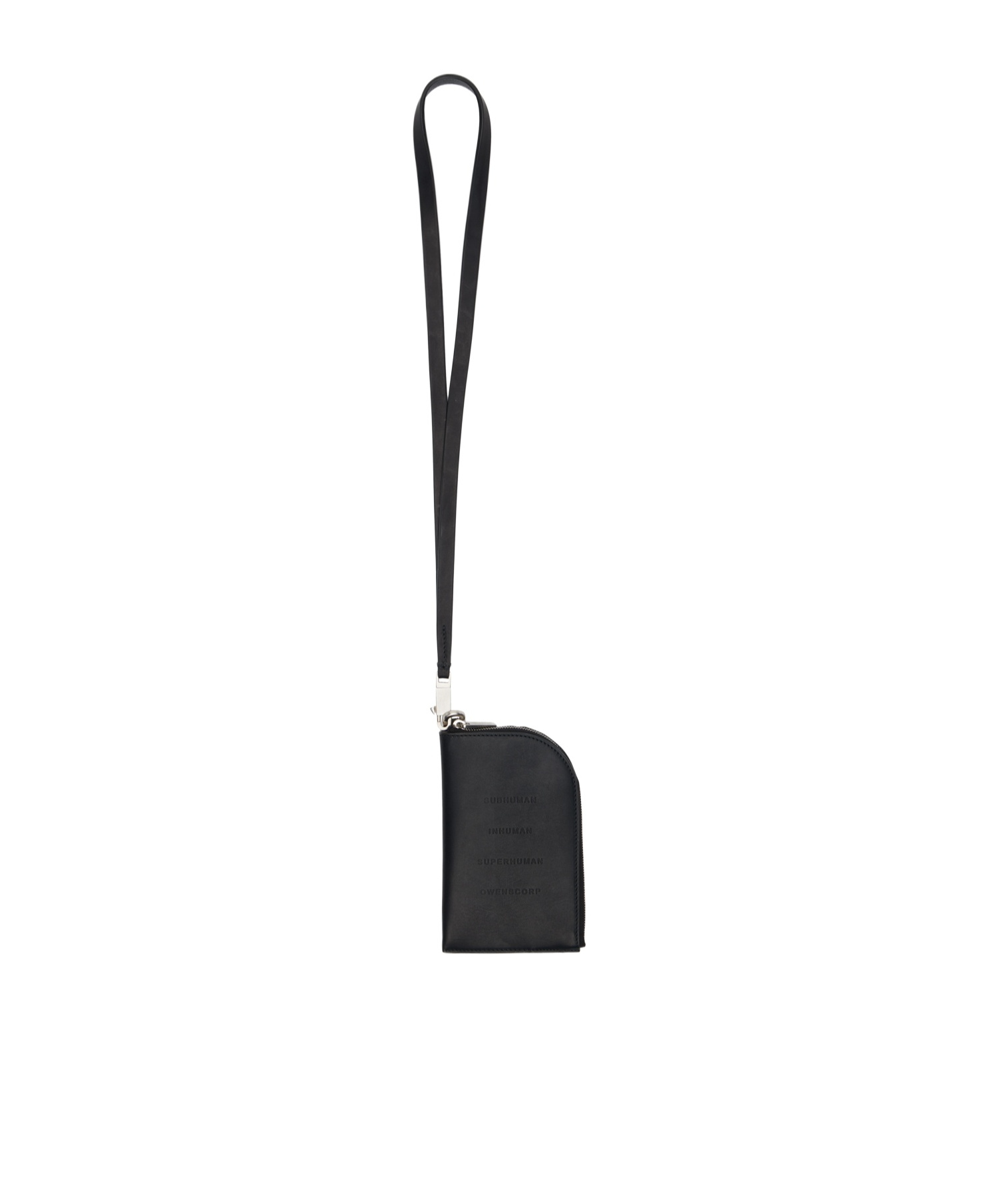 Rick Owens Zipper Wallet In Black