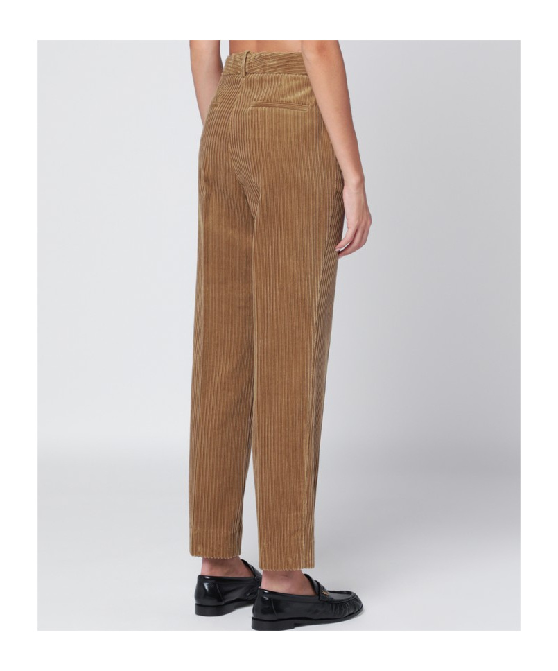 P.a.r.o.s.h Belt Loop Casual Pants In Brown