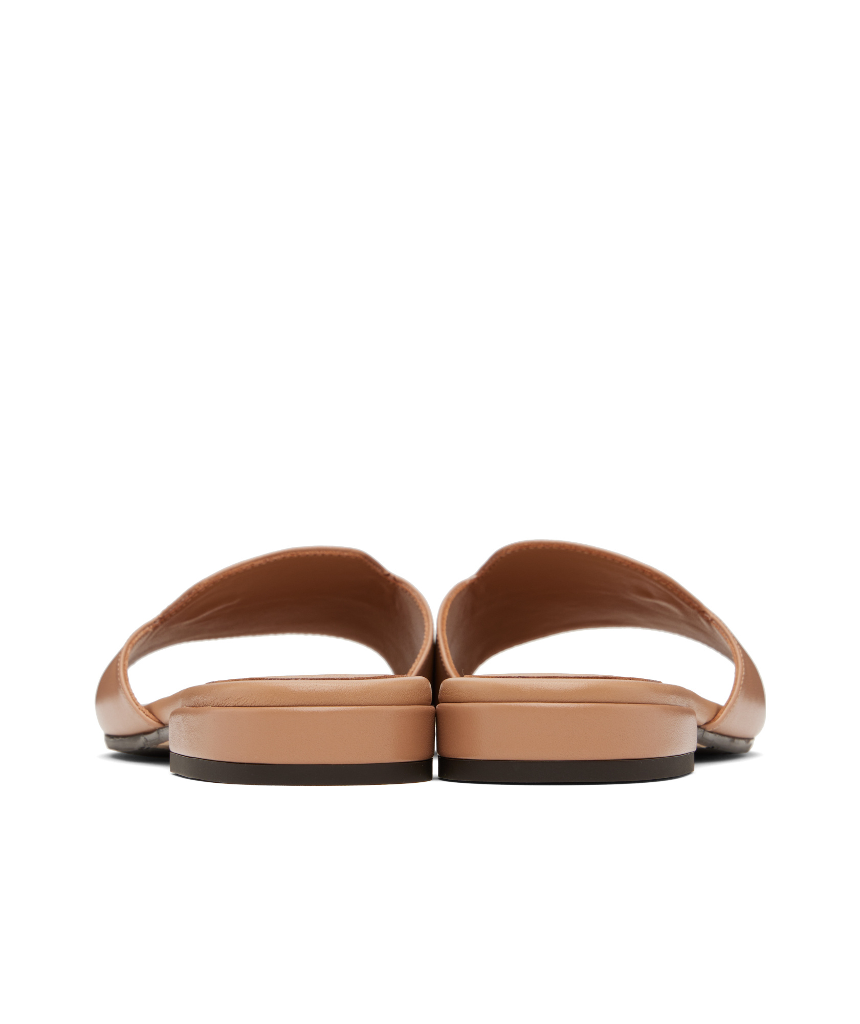 Jimmy Choo Brown Dina Flat Sandals In Pink
