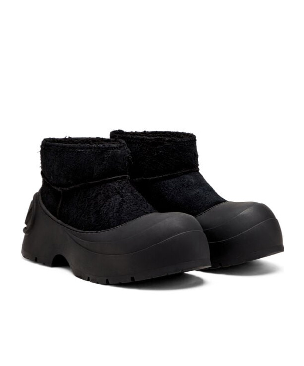Diesel D-donald-chunky Ankle Boot With Lug Sole In Black