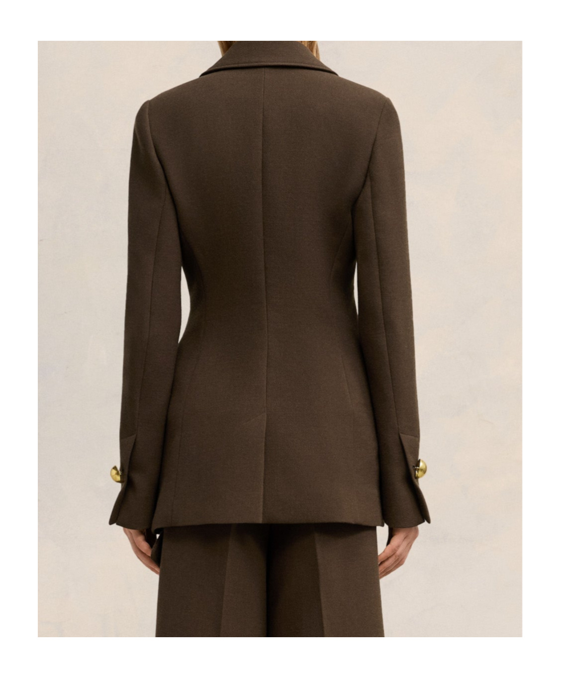 Ami Alexandre Mattiussi Fitted Buttoned Jacket In Green