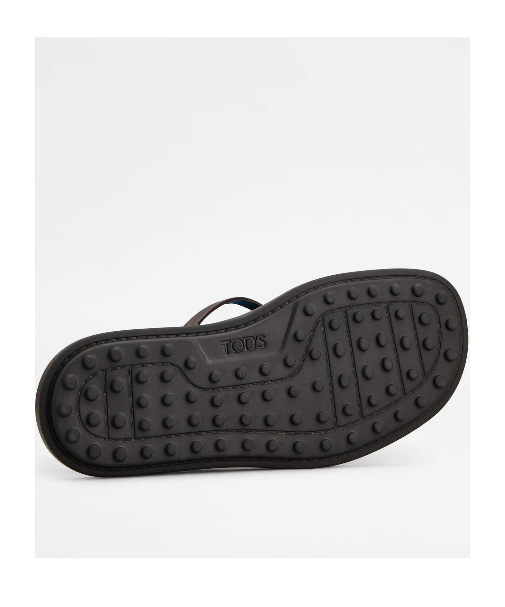 Tod's Embellished Leather Sandals In Black