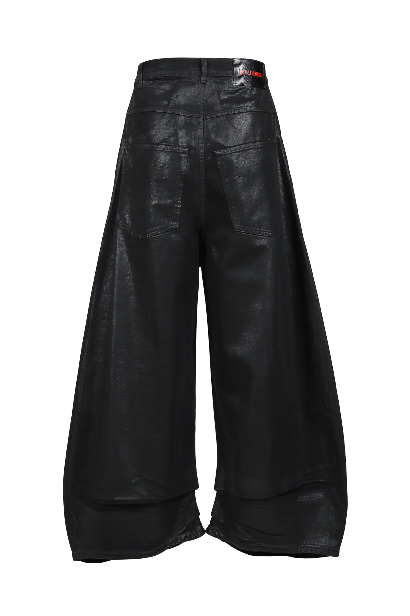 Lu'u Dan Coated Double Xl Jeans In Black
