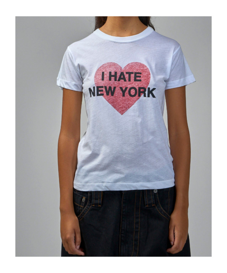 Vaquera I Hate New York T-shirt In White