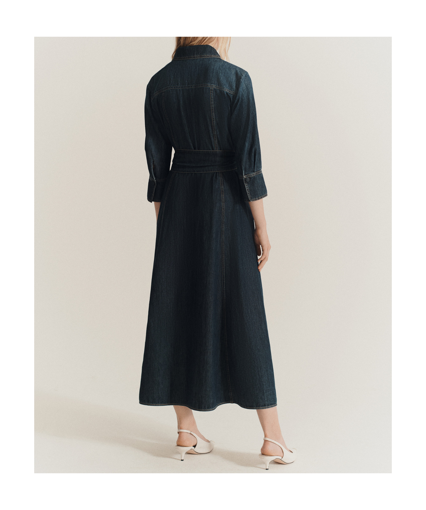 Shop Marella Denim Shirt Dress