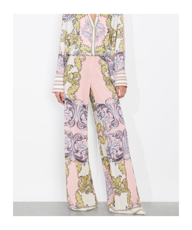 Alice And Olivia Athena Flared Wide Leg Pants Day Dreamer