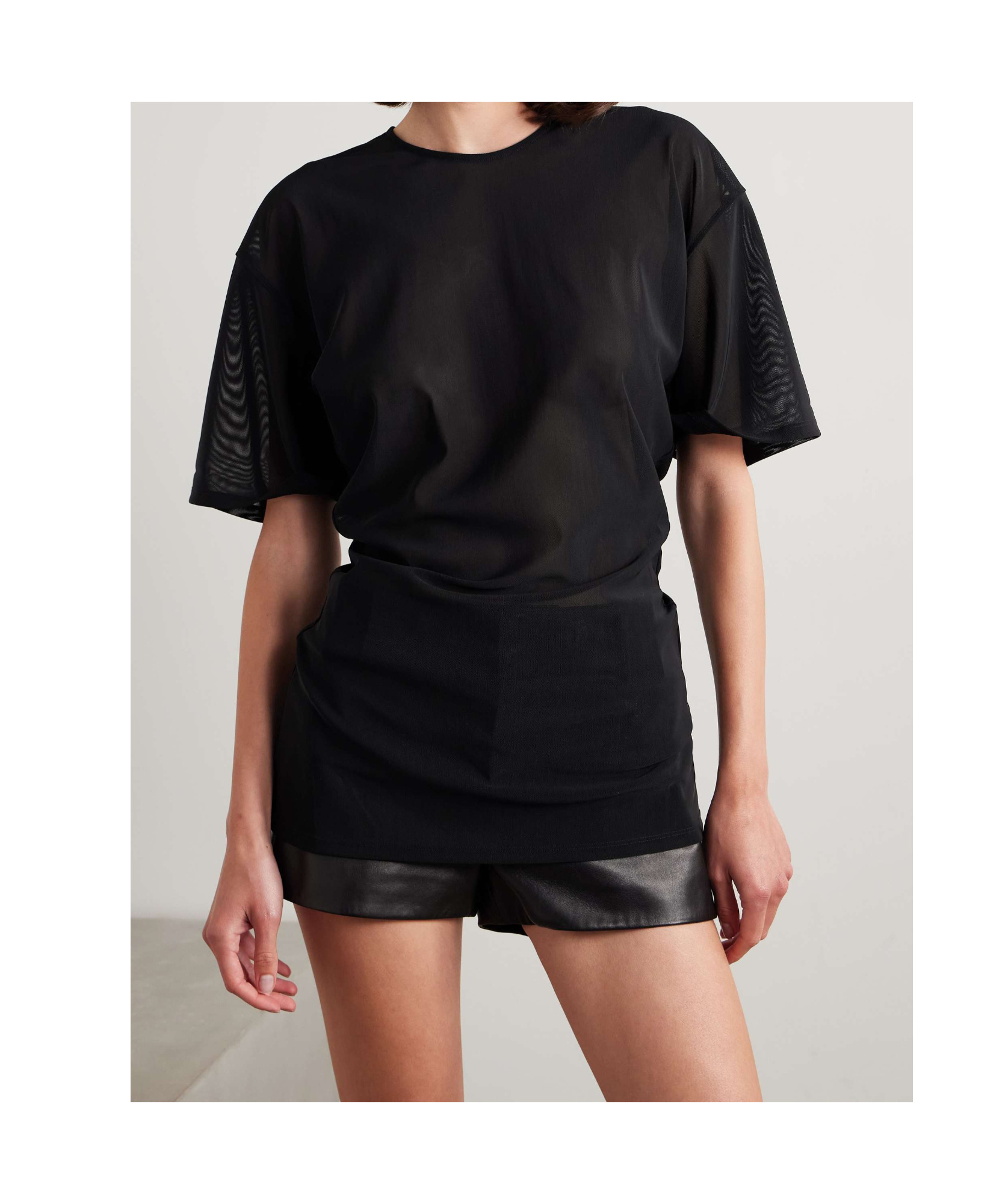 Acne Studios Mesh T-shirt In Black