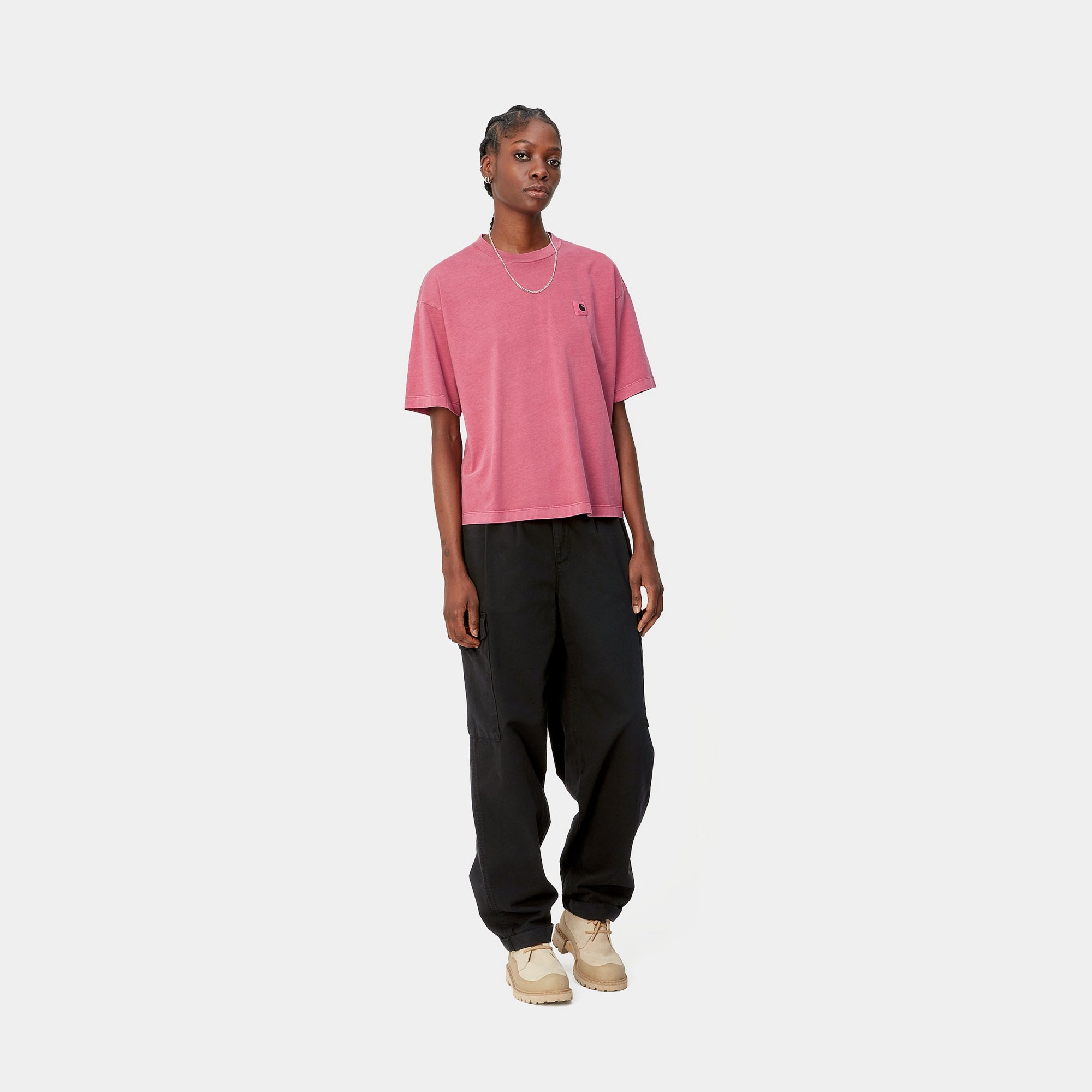 Carhartt Collins Organic Cotton Trousers In Black
