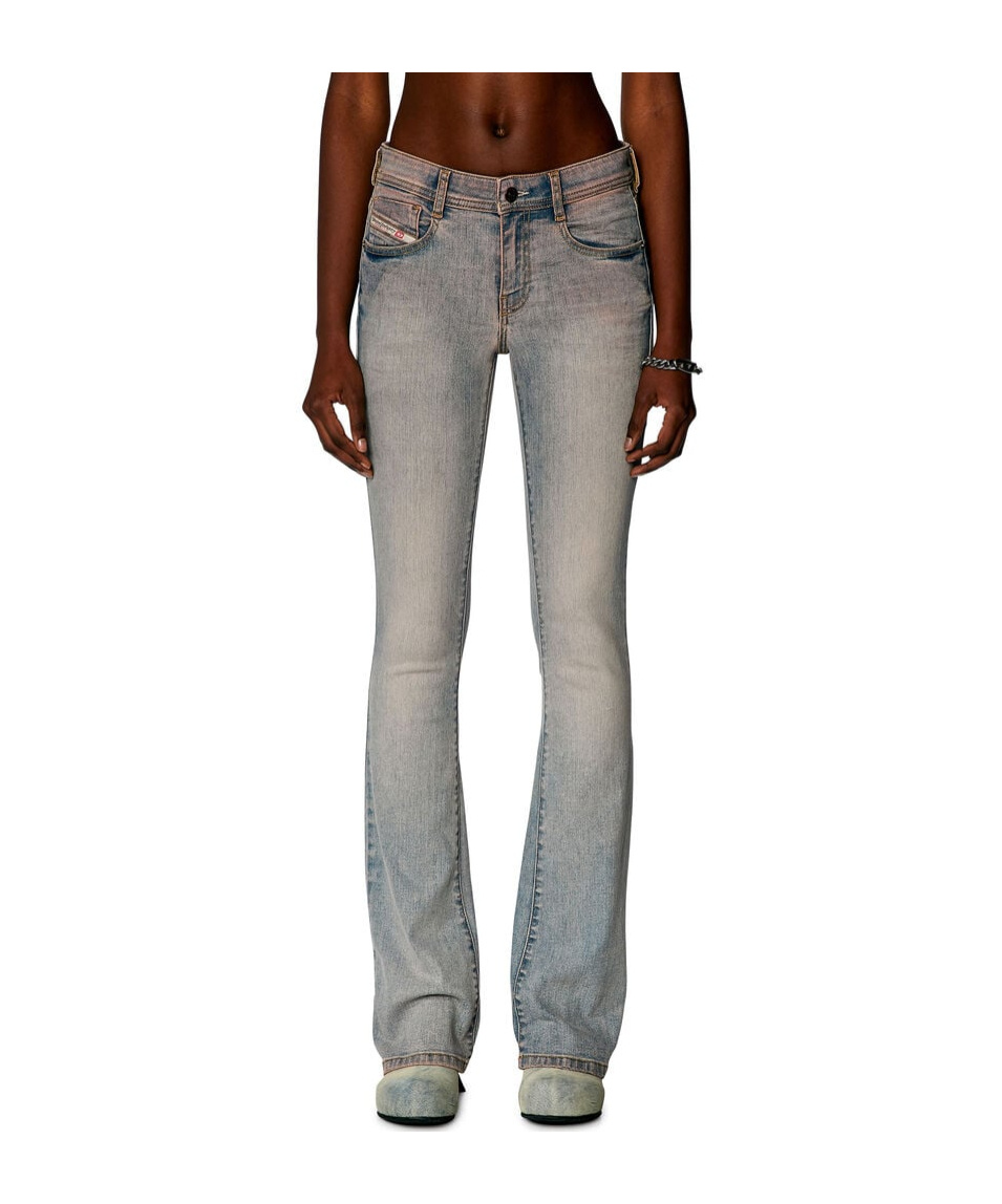 Diesel 1969 D-ebbey Bootcut Jeans In Gray