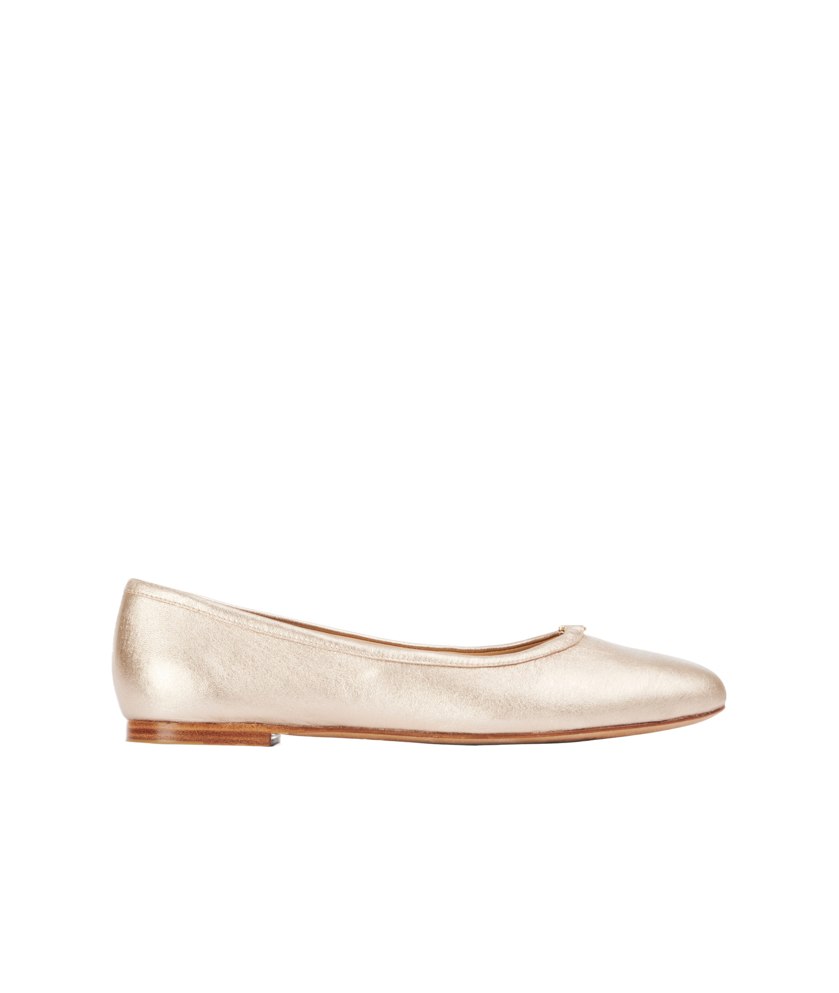 Chloé Marcie Metallic Ballerina Shoes In Nude