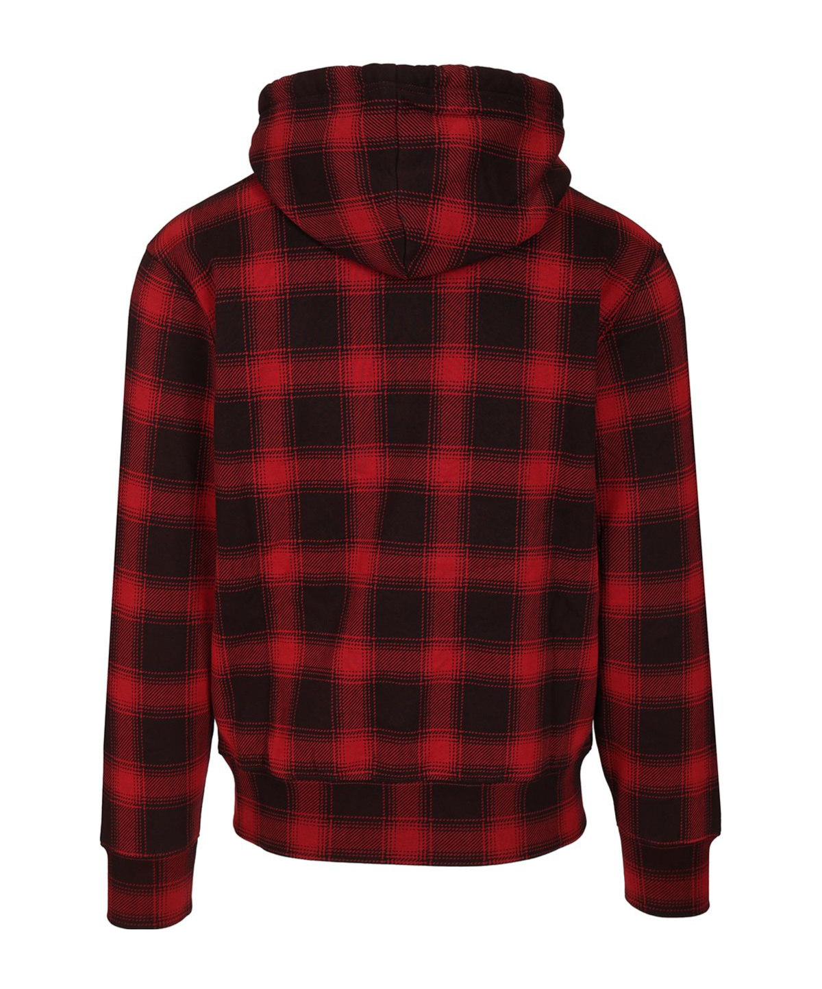 Polo Ralph Lauren Checked Fleece Hoodie Sweatshirts Red In Red