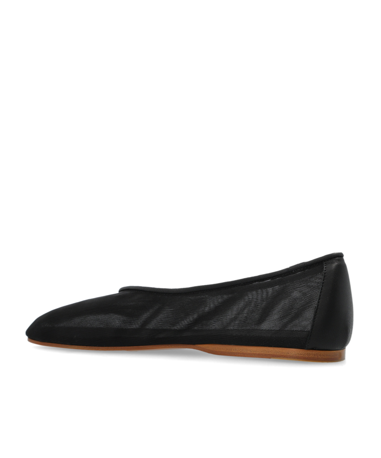 Shop Forte Forte Round Head Ballet Shoes In Black