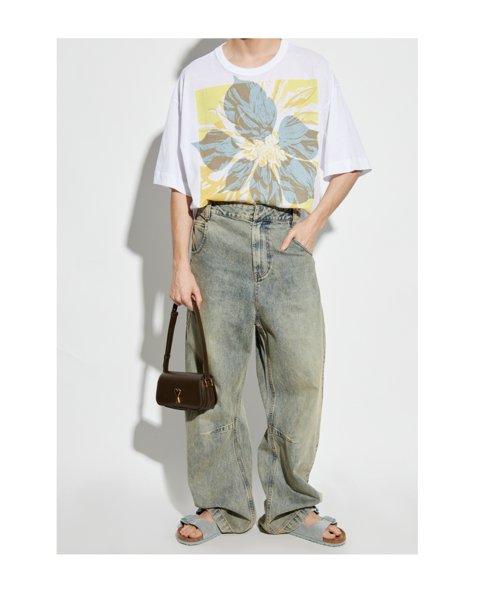 Dries Van Noten Open-necked Black Shirt In White