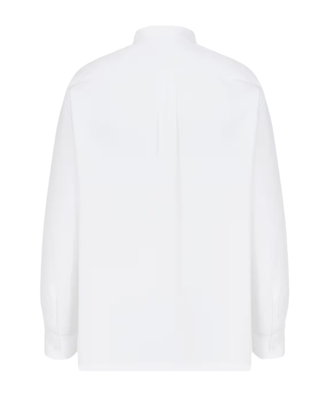 Dior Homme Christian  Couture Embroidered Poplin Shirt In White