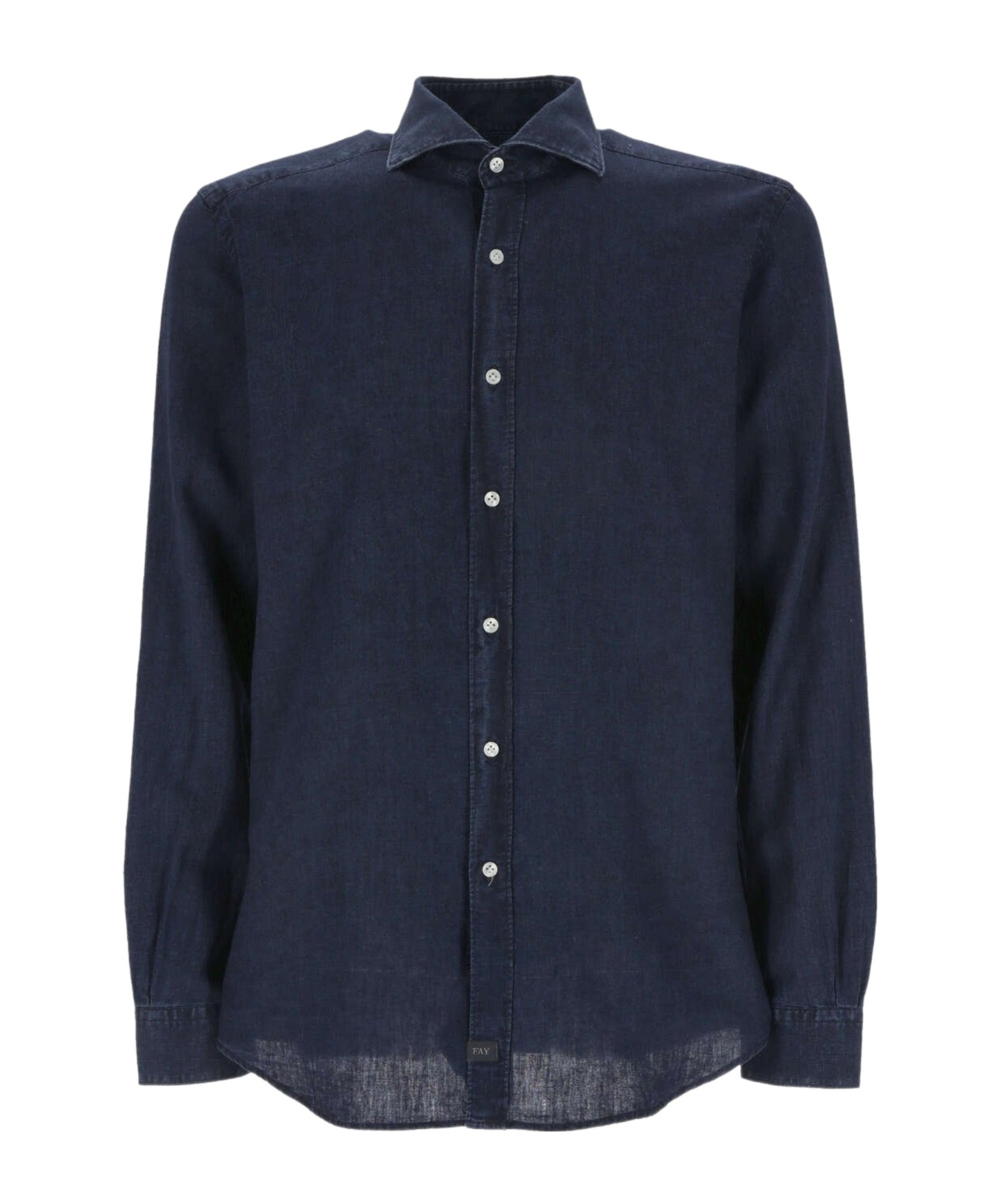 Fay Long-sleeved Shirt In Black