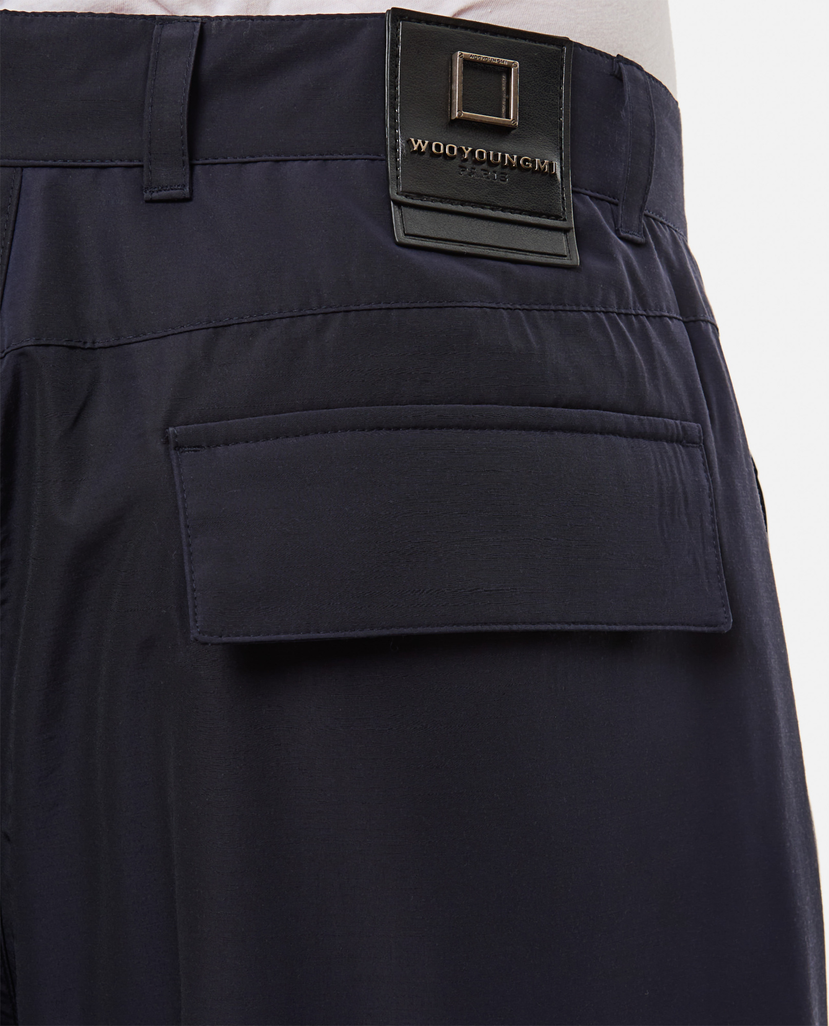 Wooyoungmi Pleated-front Cargo Trousers In Black