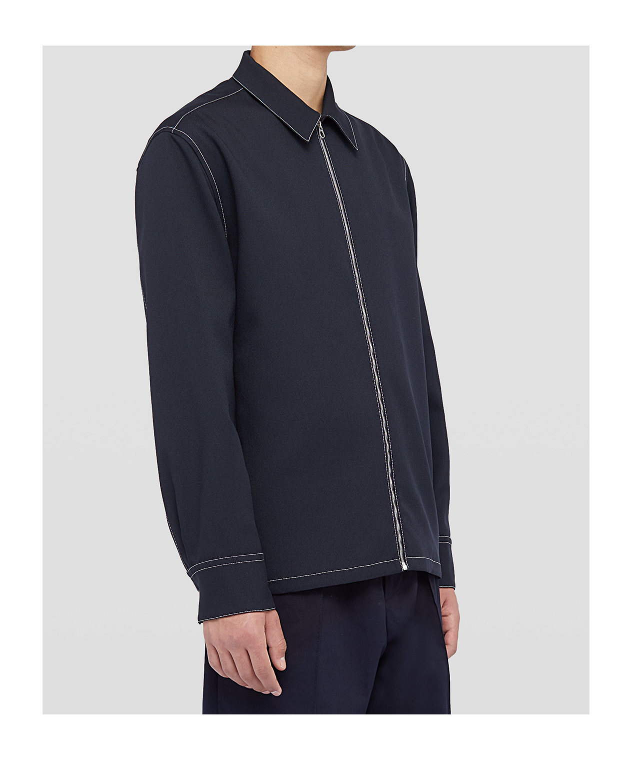Jil Sander Straight Plain Jacket In Black