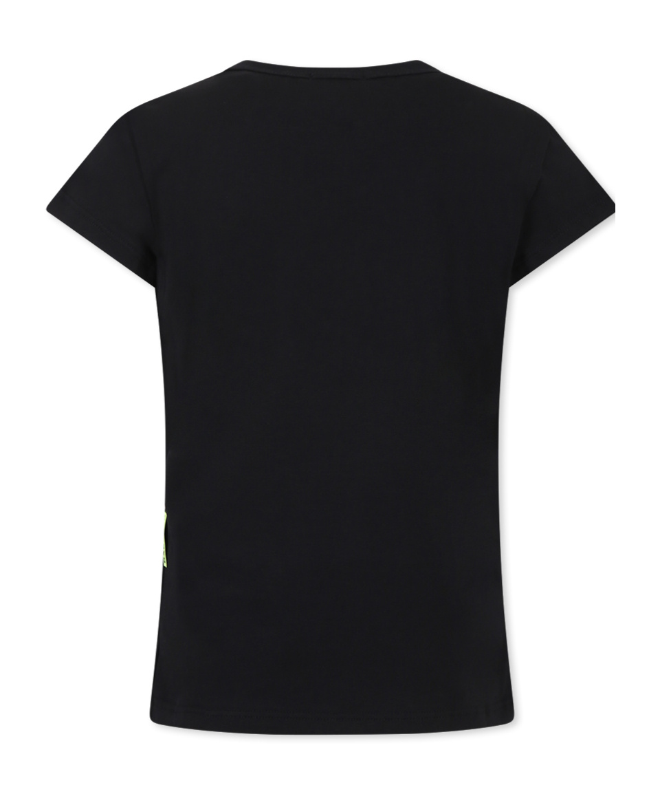 Barrow Short-sleeved Pattern T-shirt In Black