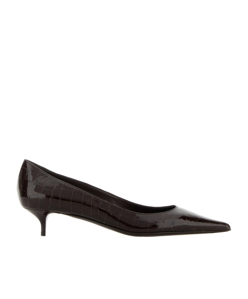 Jimmy Choo Amelia 35 Croc-effect Leather Pumps In Black