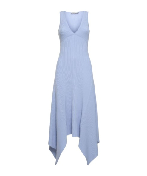 Jonathan Simkhai Kiara Sleeveless V Neck Midi Dress