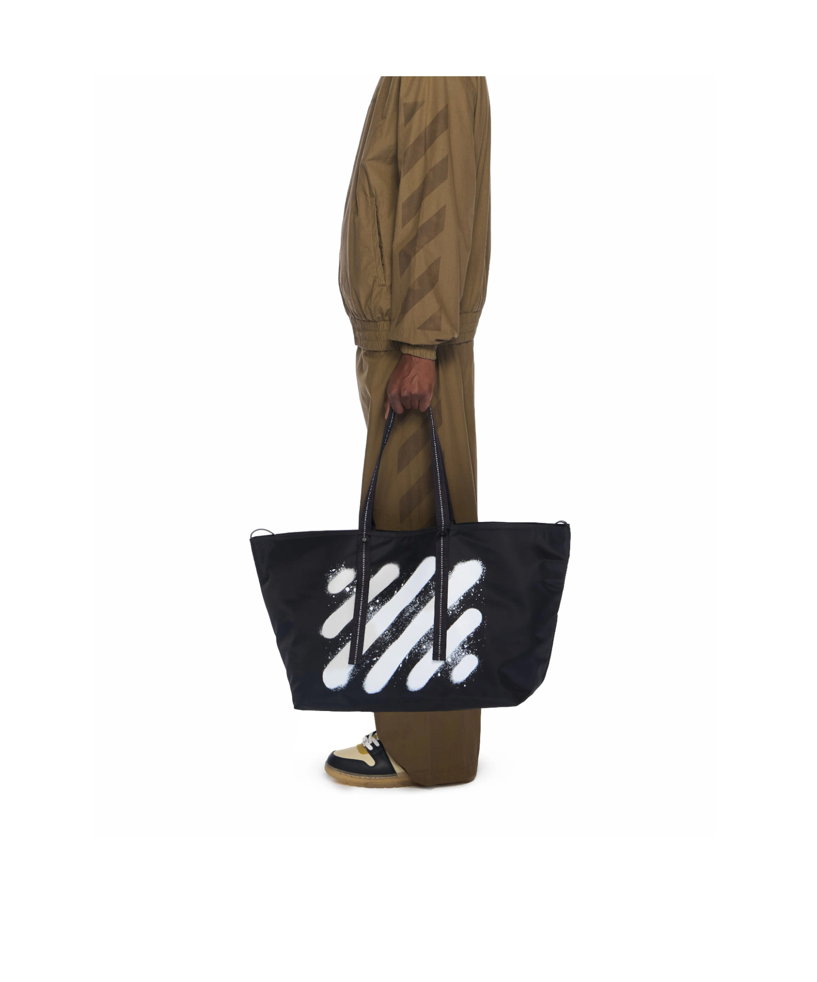 Off-white Diagonal Spray Day Off Tote Bag In Multi