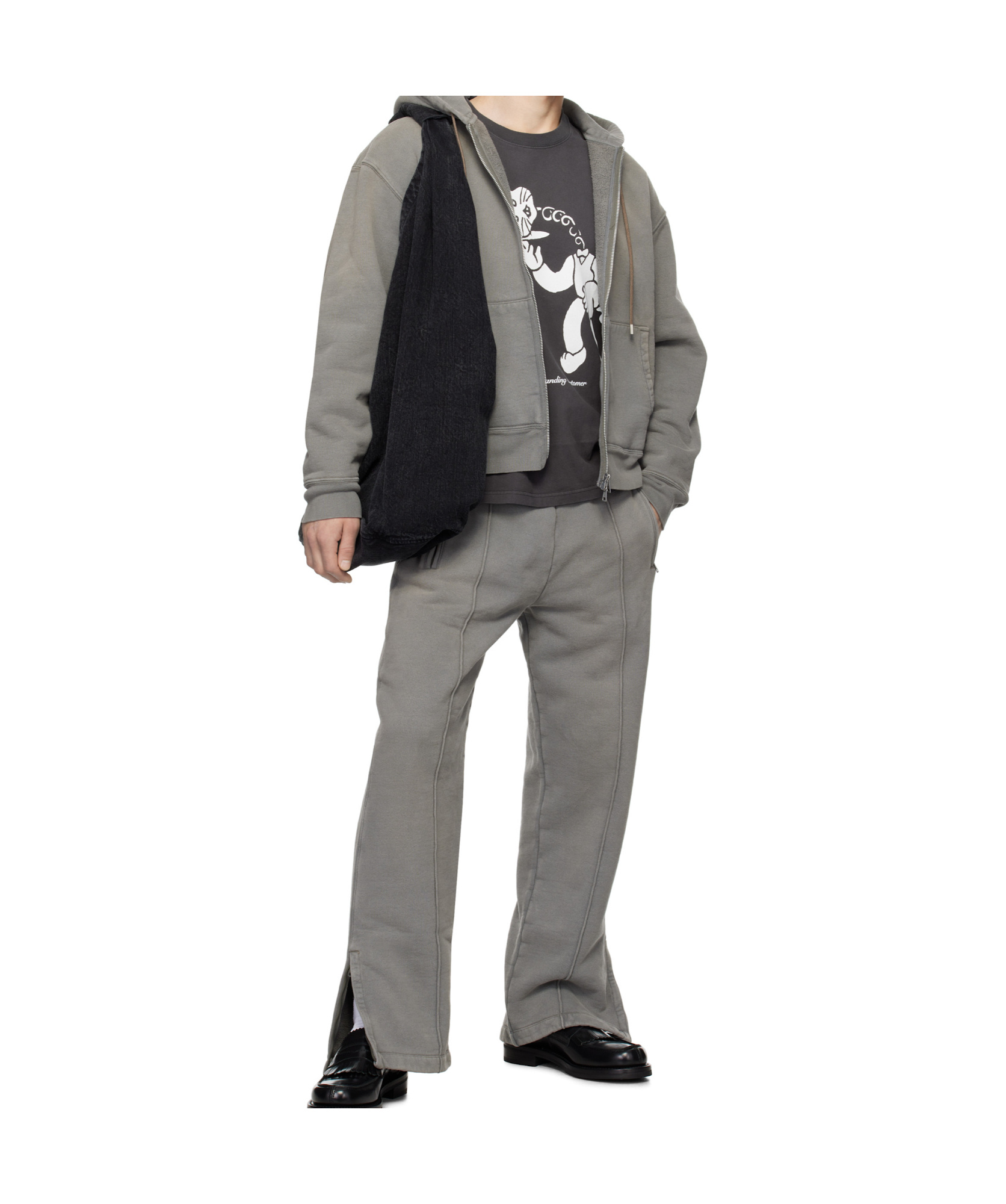 Our Legacy Gray Track Sweatpants In Gray