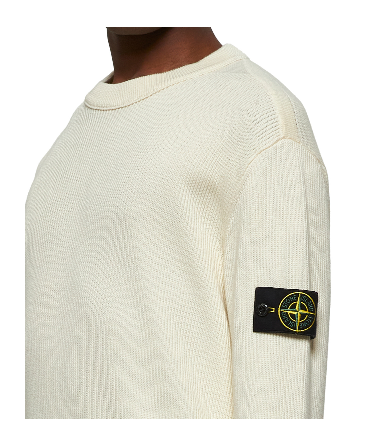 Stone Island Crewneck Sweatshirt In Nude