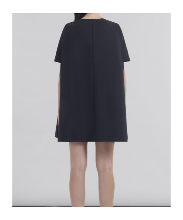 Marni Cotton Mini Dress In Black